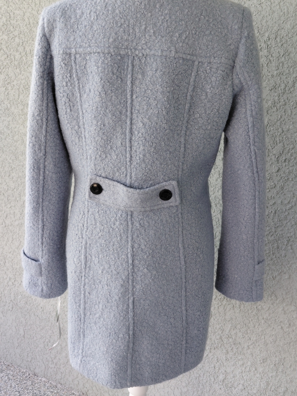 ​NWT Below Zero by Rothschild Light Blue Boucle Faux Wool Jacket Coat Size M - Picture 10 of 16
